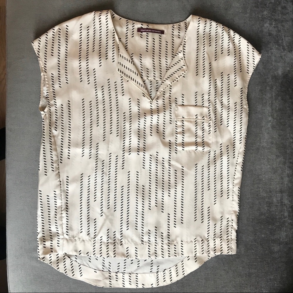Comptoirs Des Cotonniers silk cream top